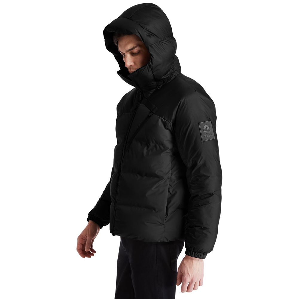 Timberland Μπουφαν Ανδρικα Μαυρα - Neo Summit Hooded Χειμώνας - Greece 5903126-SH